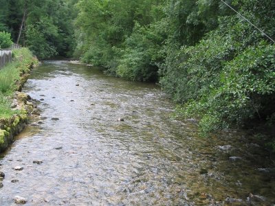 Dernier moment de calme avant les gorges...