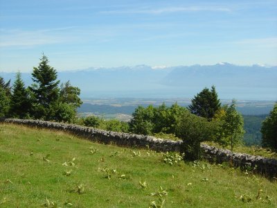 Vue sur les Alpes