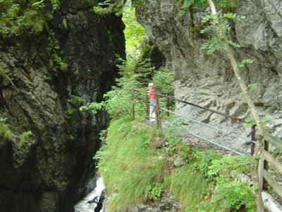 Variante depuis Frenières: l'entrée des gorges de Frenières