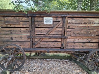 Char utilisé pour le transport de la tourbe