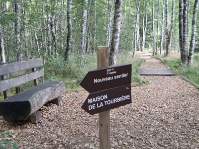 Le sentier est fléché
