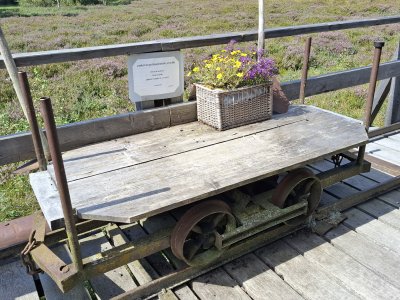 Un chariot pour le transport de la tourbe