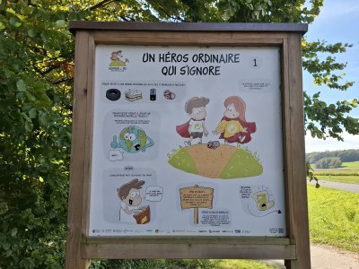 Le départ du Sentier du tri