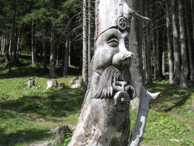 Tronc sculpté