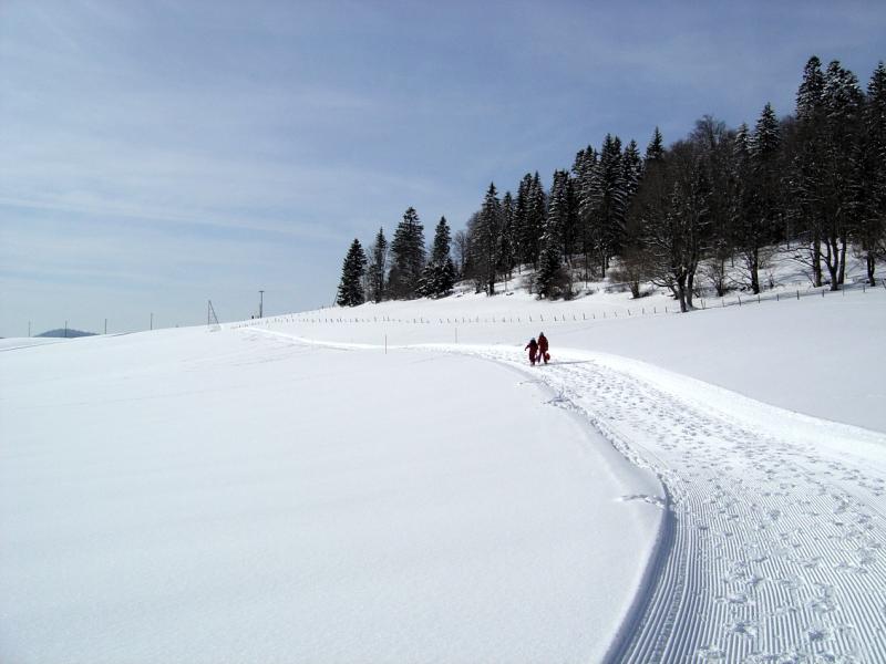 Marche sur neige au Cerneux-Péquignot