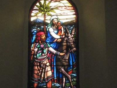 Vitrail de l'église de Vich