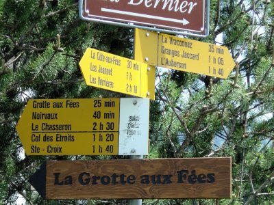 Panneau indicateur à St-Olivier