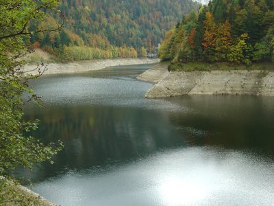 Le lac de Moron, dont le niveau est très bas (octobre 2009)