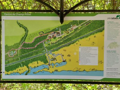 Plan du centre Pro Natura de Champ-Pittet