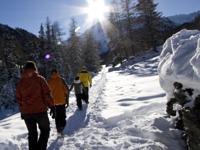 En hiver, dans la région de Nendaz