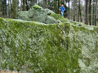 Des blocs erratiques à escalader