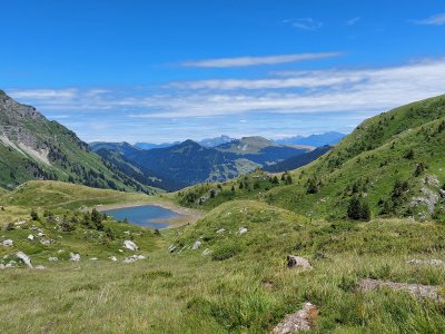 <p>Le lac de Chésery</p>