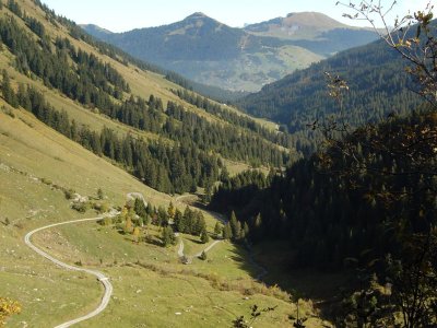 Peu après La Tovassière, vue sur la Vallée de Morgins