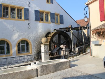La roue du moulin de Saint-Blaise