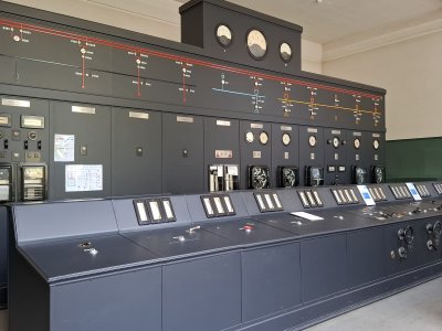 Ancien centre de contrôle, au musée hydroélectrique CFF Châtelard-Barberine