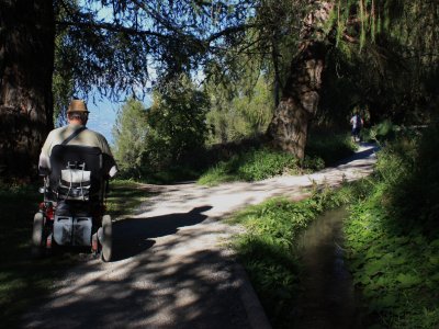premier bisse en fauteuil roulant, génial