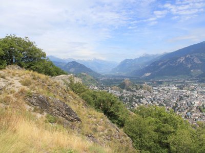 Vue sur Sion depuis le sommet