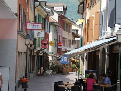 Ruelle de la vieille-ville d'Aigle