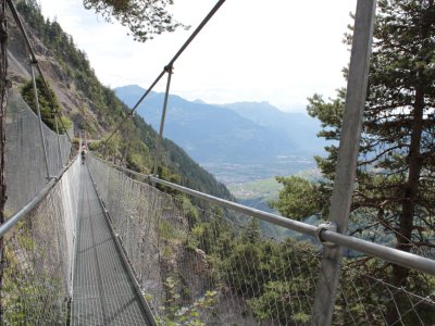 Le deuxième pont, long du 95 mètres