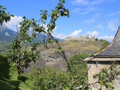 Vue sur Tourbillon depuis Valère