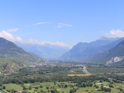 Vue sur la vallée du Rhône