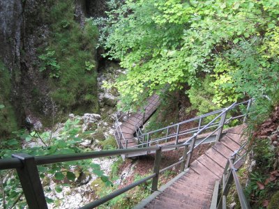 Quelques escaliers dans la descente vers Biaufond.