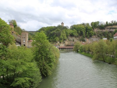 Vue sur le pont de Berne, depuis le chemin des Archives