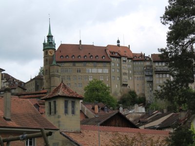 Vue depuis la place de jeux du chemin de la Motta