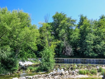 début de la balade zone naturelle du Pervou 