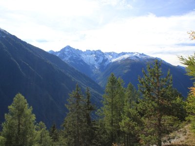 Vue magnifique sur les montagnes