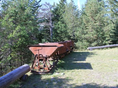 Wagonnet ayant été utilisé pour transporter le minerai