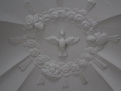 Détail du plafond de la chapelle