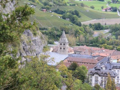 Vue sur l'Abbaye de St-Maurice