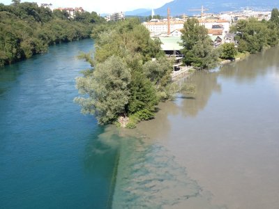 Vue sur la jonction depuis le pont