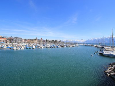 Ouchy, vue depuis le port