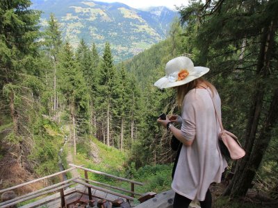 La cascade, vue d'en haut