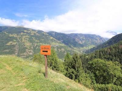 A chaque intersection, le bisse est bien indiqué