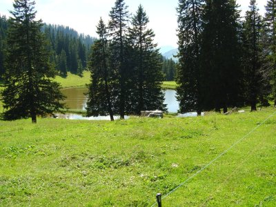 L'arrivée sur le lac de Conche