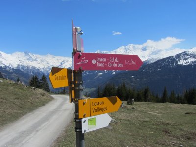 début de la descente sur le Levron
