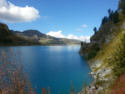 Retour le long du lac