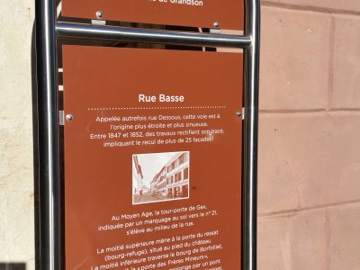 <p>Un des panneaux explicatifs croisés lors de notre balade</p>