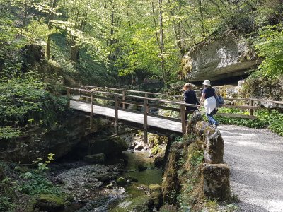 La montée dans les gorges