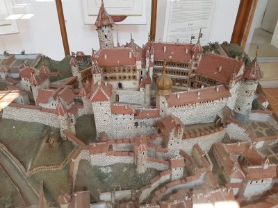 <p>La maquette du château au 18e siècle.</p>