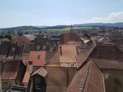 <p>Vue sur les toits de Porrentruy</p>