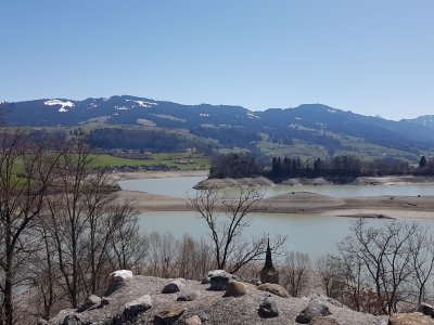 Vue depuis la tour sur l'île d'Ogoz