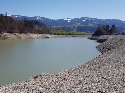 Pour accéder à l'île à pied