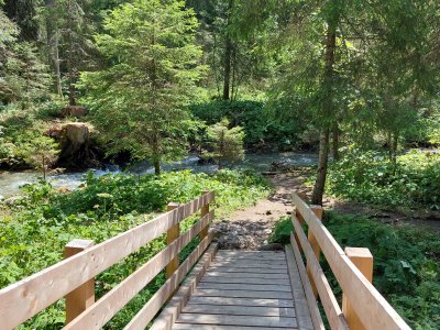 Un des ponts le long du sentier
