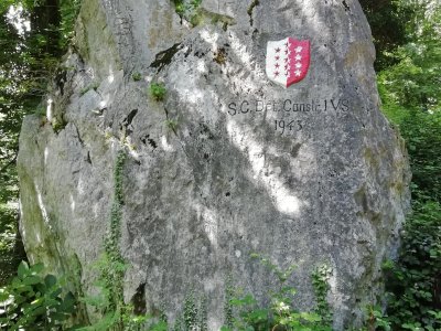 la Pierre Valaisanne, la route forestière du Grand Bois du Ban a été construite par l'armée