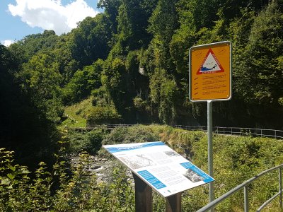 Au départ du sentier des gorges