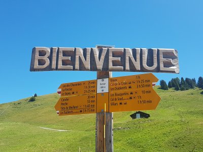 Arrivée au col de Bretaye, 1806m.